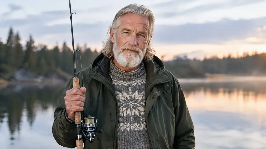 Lars Dahl on a Minnesota lake at dawn